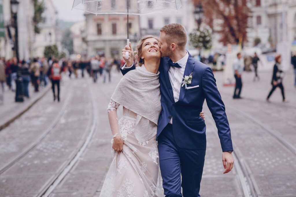 professionele trouwfilm close-up bruid met traan